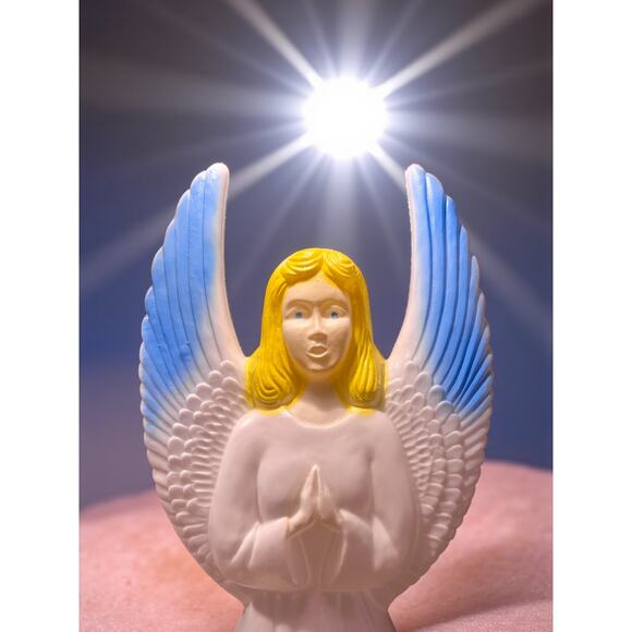 Union Products 30'' Angel Blow Mold-Lighted Christmas Yard-Vintage-Holiday Lawn - Picture 1 of 8